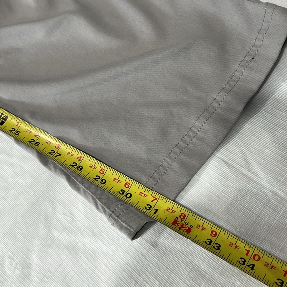 Prana nylon hiking pants size 8 women’s light gray roll up to Capri - Picture 16 of 16